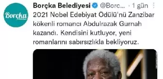 Borçka Belediye'sinin 'Nobel Edebiyat Ödülü' paylaşımı sosyal medyada gündem oldu