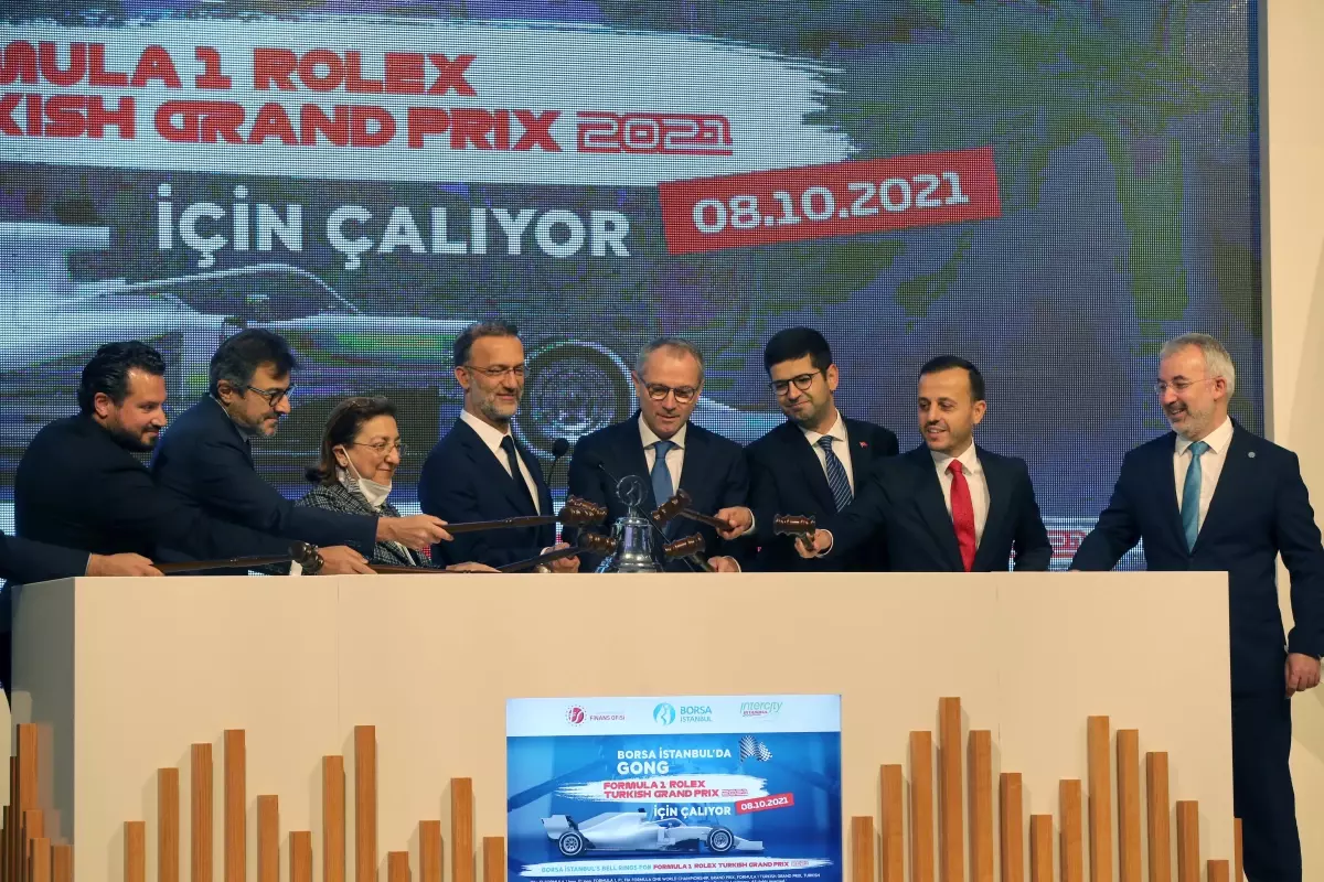 Borsa İstanbul\'da gong "Formula 1 Rolex Turkish Grand Prix 2021" için çaldı