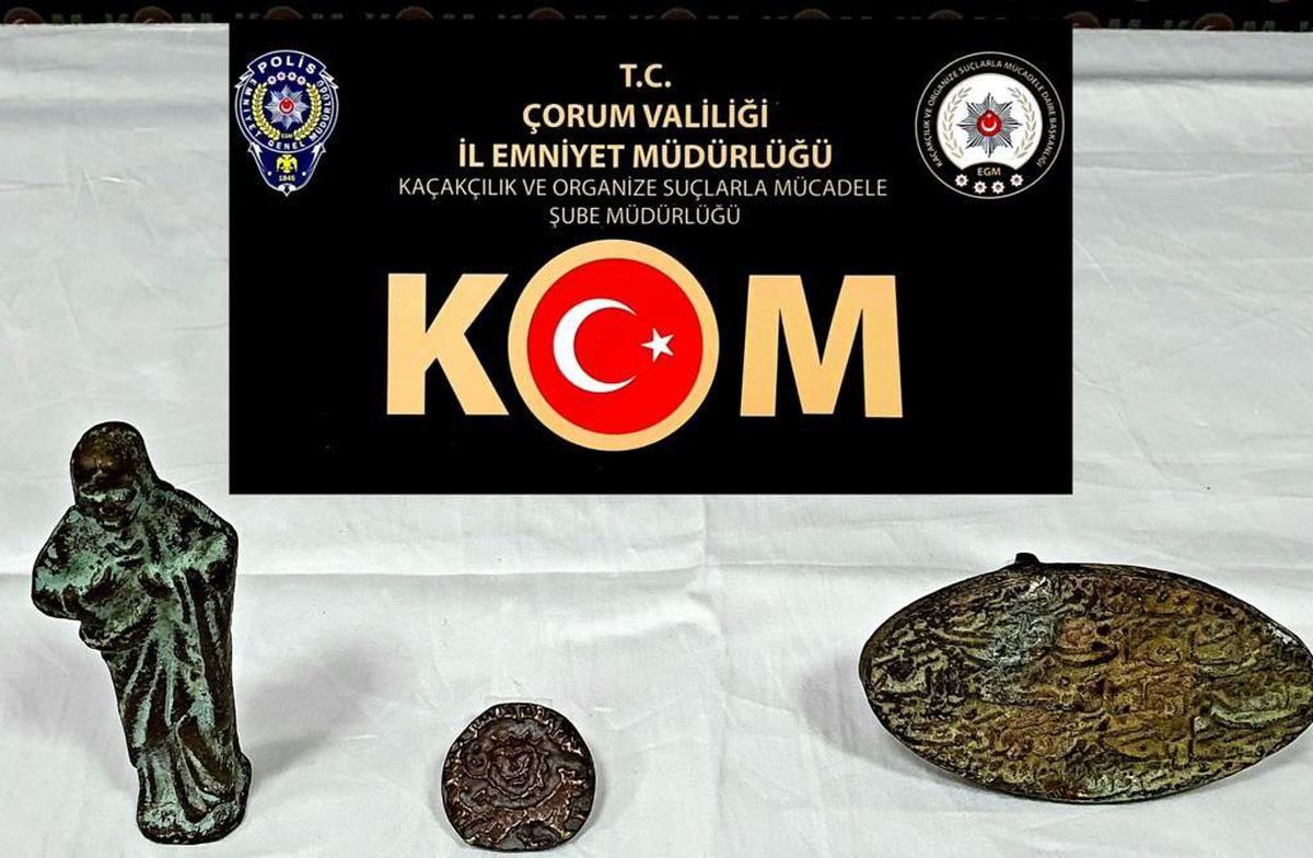 Çorum\'da tarihi değere sahip olduğu değerlendirilen "Meryem Ana heykeli" bulundu