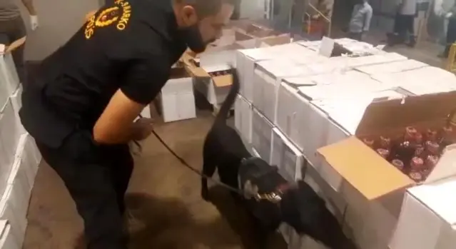 İskenderun Limanı'nda nar ekşisi şişelerinden uyuşturucu çıktı