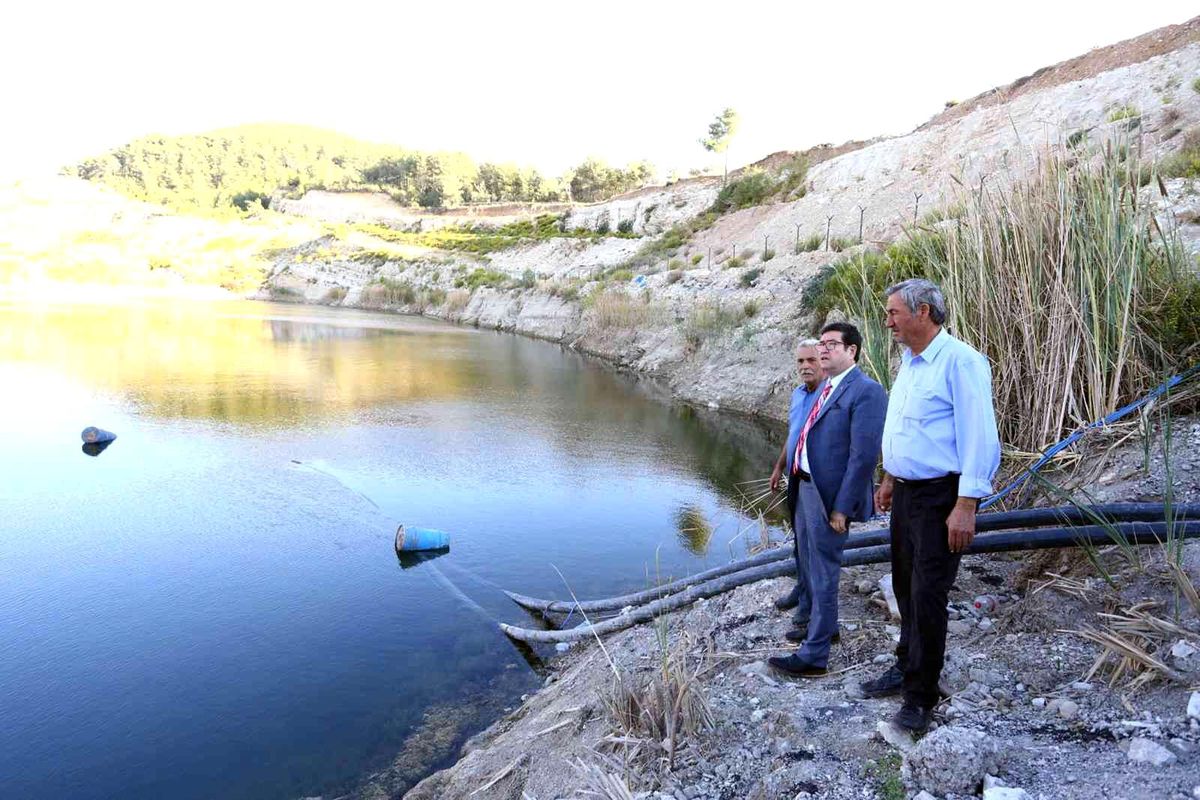 Kafaca ovasında Bin dekar su ile buluştu