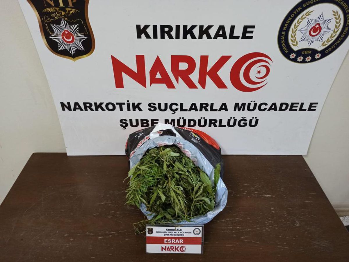 Kırıkkale\'de 1,4 kilogram esrar ele geçirildi