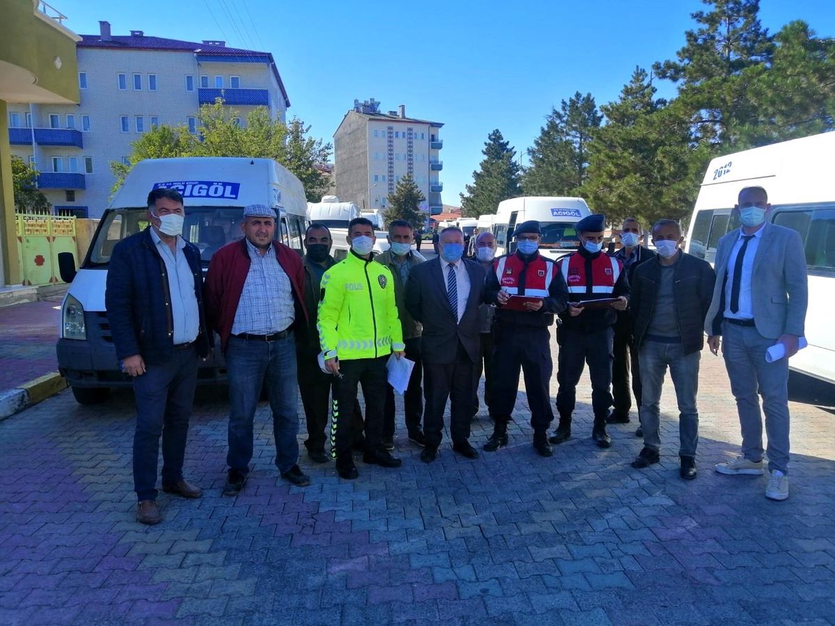 Nevşehir\'de taşımalı öğrenci servislerine Covid-19 denetimi