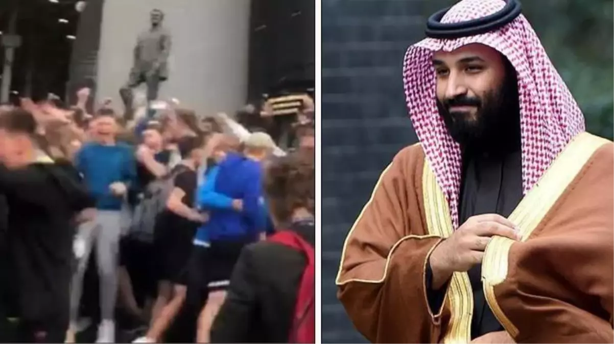 Newcastle\'da takımın yeni sahibi Prens bin Selman\'ın ismini haykırdılar