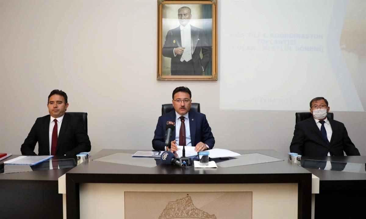 2021 Yılının 4. İl Koordinasyon Toplantısı Vali Gökmen Çiçek Başkanlığında Yapıldı