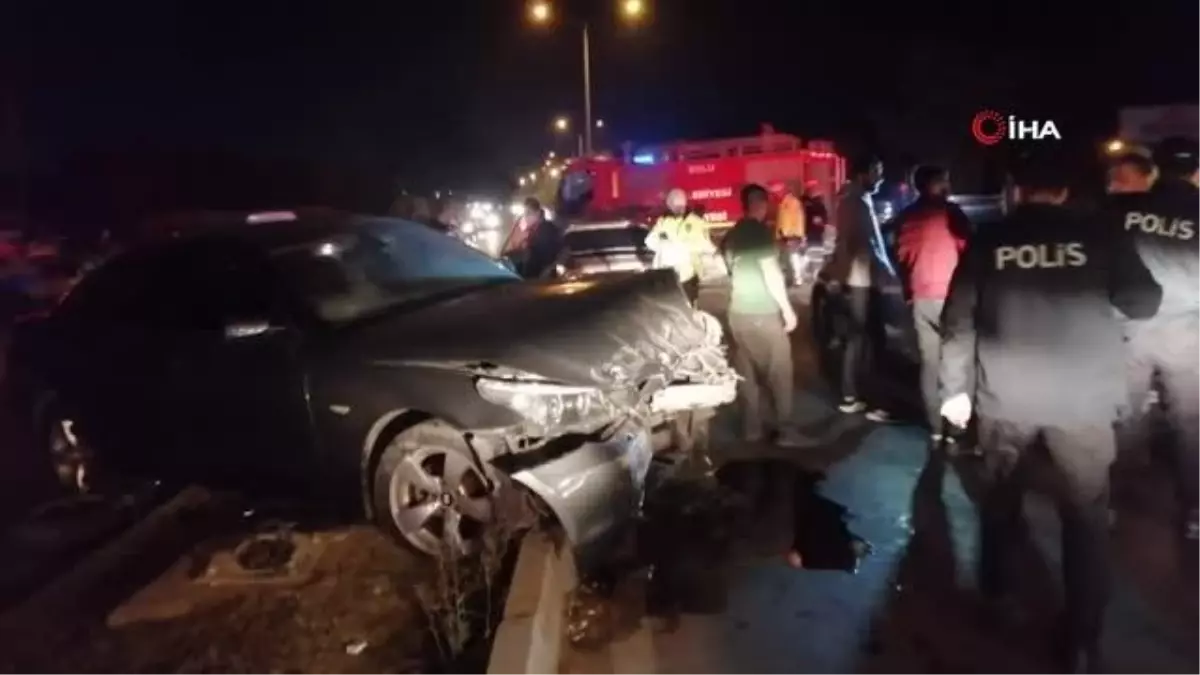 Ters yönden gelen otomobil zincirleme kazaya sebep oldu: 1 yaralı