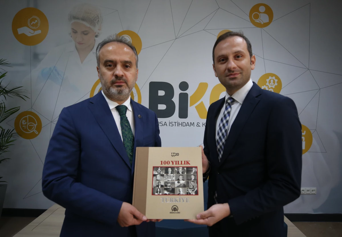 Büyükşehir Belediye Başkanı Aktaş, AA Bursa Bölge Müdürü Aksoy\'u kabul etti