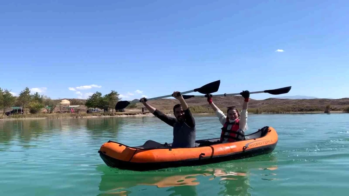 Son dakika haberi: Tödürge gölünde kano heyecanı