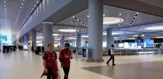 A Milliler, 2-1'lik Letonya galibiyetinin ardından yurda döndü