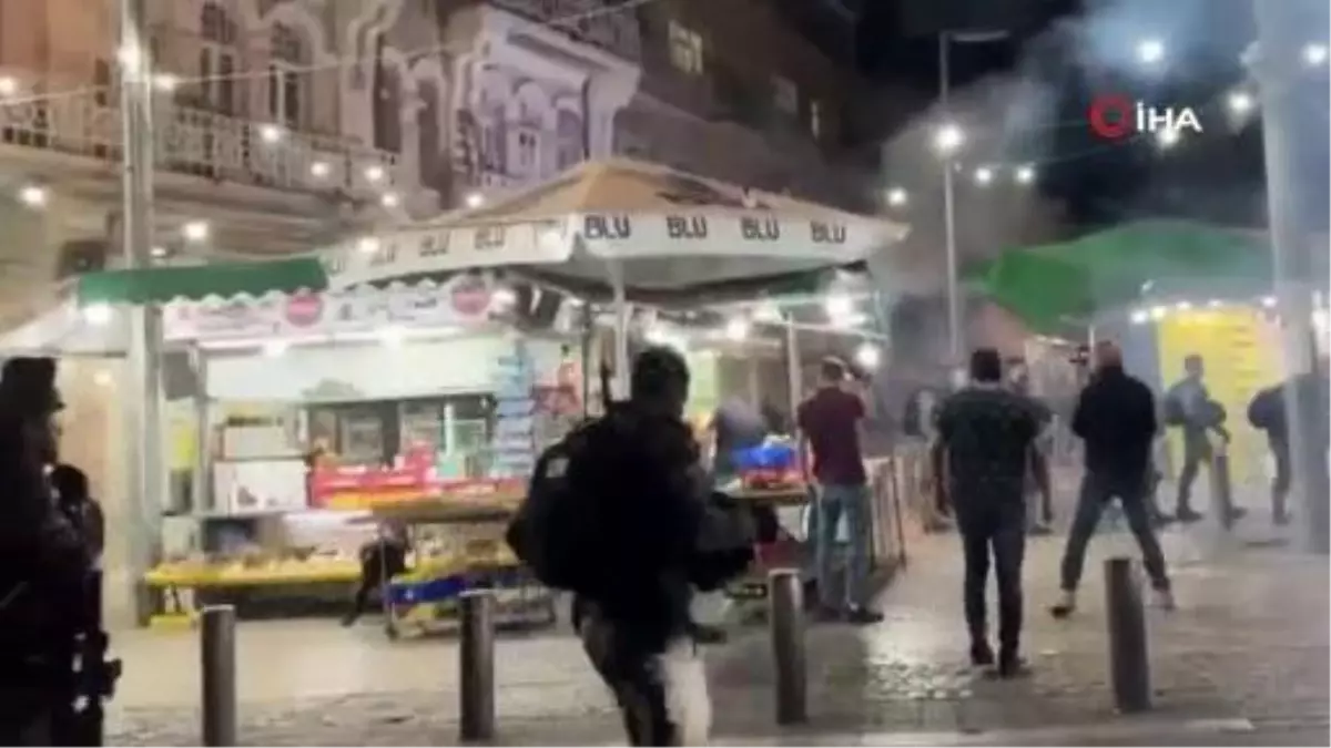 İsrail güçlerinden Kudüs\'te Filistinlilere sert müdahale: 10 yaralı