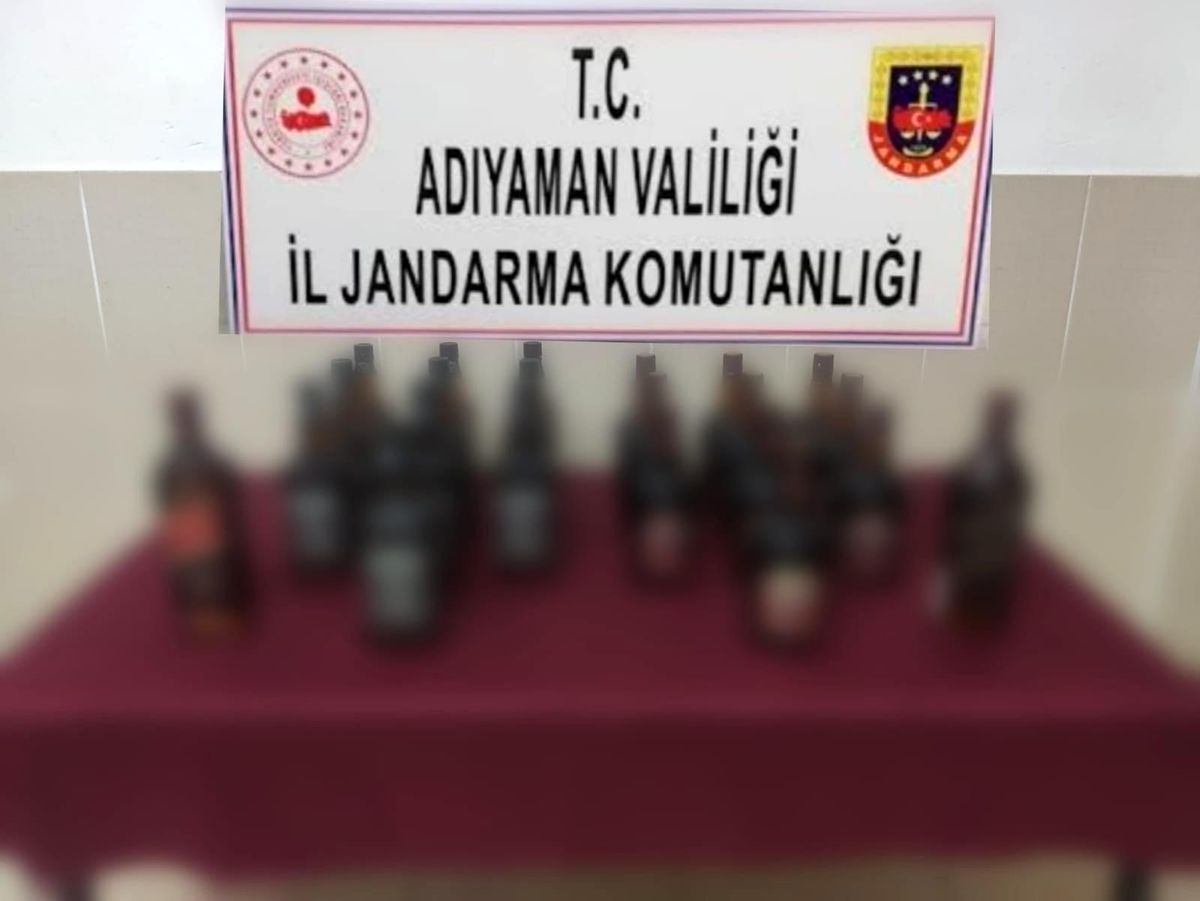 Jandarma ekiplerinden kaçak içki operasyonu