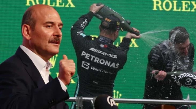 Bakan Soylu, F1'deki şampanya izni iddiaları hakkında konuştu: Ben de ilk kez duydum