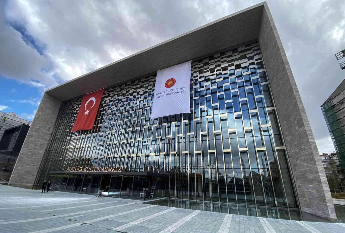 Atatürk Kültür Merkezi\'nin son hali görüntülendi