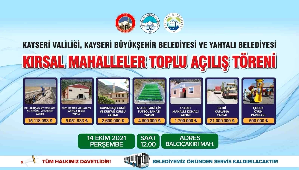 Büyükşehir öncülüğünde Yahyalı\'ya 50 milyonluk yatırım