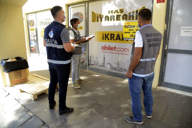 Diyarbakır'da iş yerlerinde ruhsat denetimi yapıldı