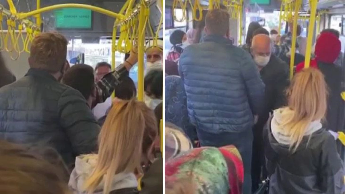 Ümraniye\'de İETT şoförü, "Psikolojim bozuldu" diyerek yolcuları otobüsten indirmeye çalıştı