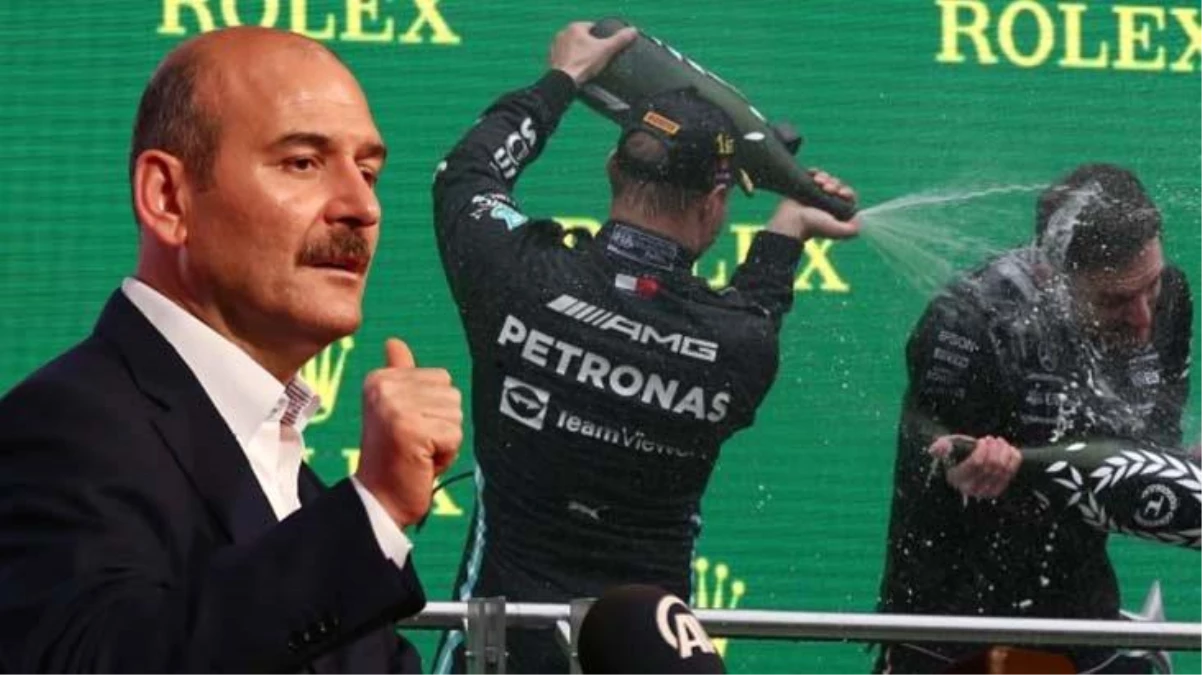 Formula 1\'deki şampanya seremonisinin Bakan Soylu\'nun izniyle yapıldığı iddiası