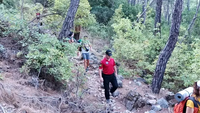 Son dakika haberleri! Jandarma Likya Yolu'ndaki turistleri tahliye etti