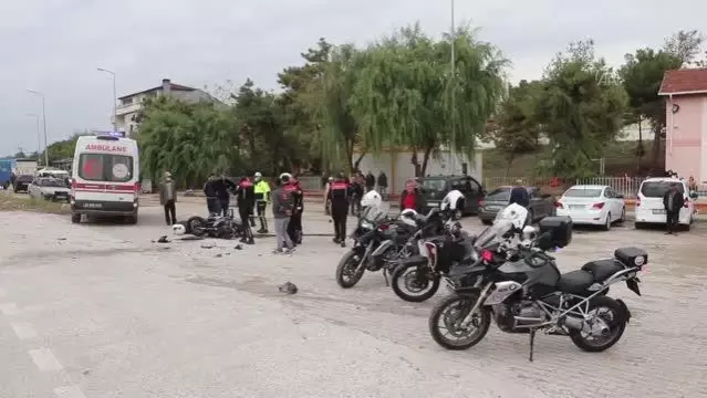 Son Dakika | Motosikletli polis memuru, olay yerine giderken geçirdiği trafik kazasında yaralandı