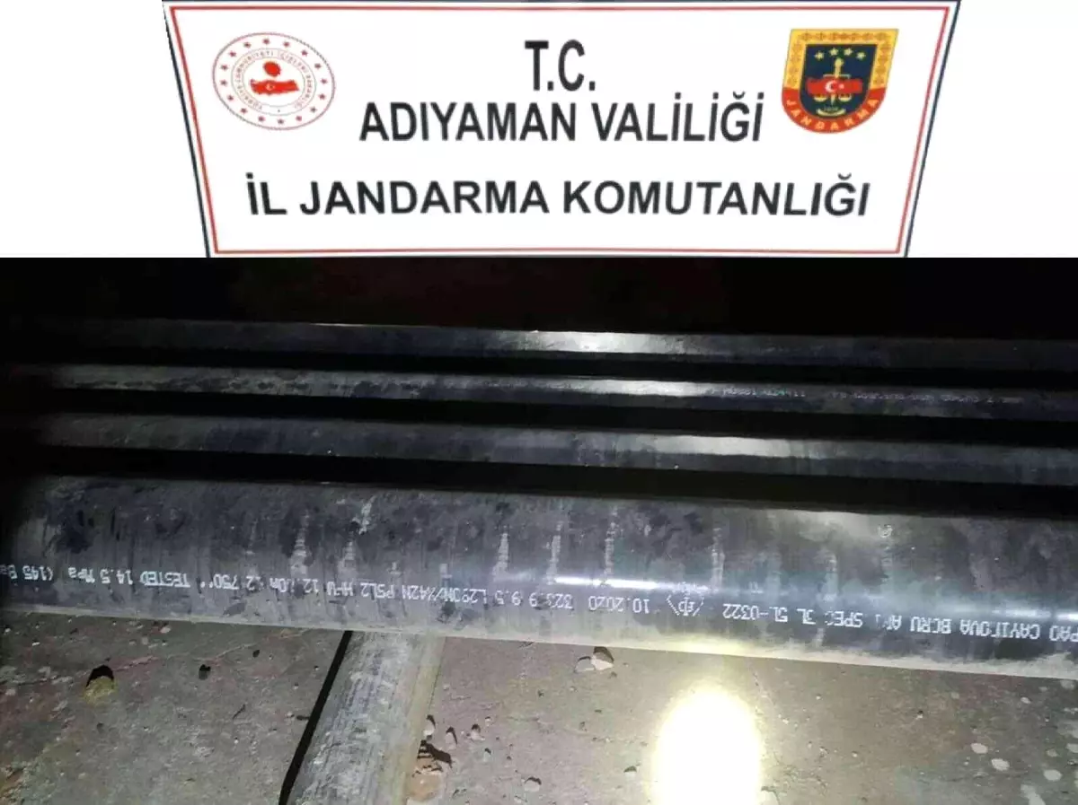 Petrol borularını çalmaya çalışan şahıs yakalandı