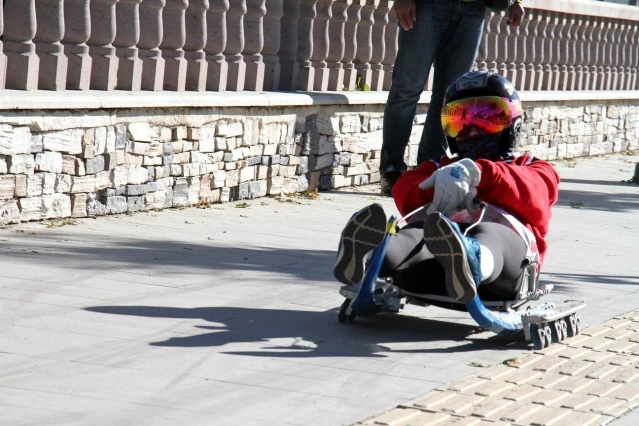 Tekerlekli Kızak Türkiye Şampiyonası Erzurum'da