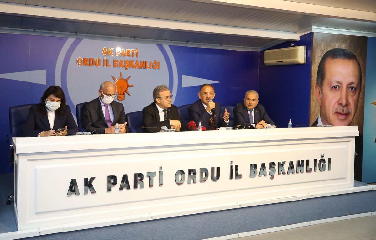 AK Parti\'li Özhaseki, Ordu\'da partisinin il başkanlığında konuştu Açıklaması