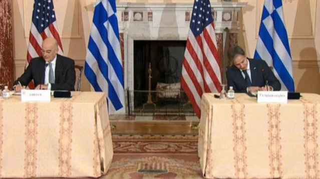Yunan- ABD görüşmesinde Doğu Akdeniz savaşı sözleri tehdit niteliğinde