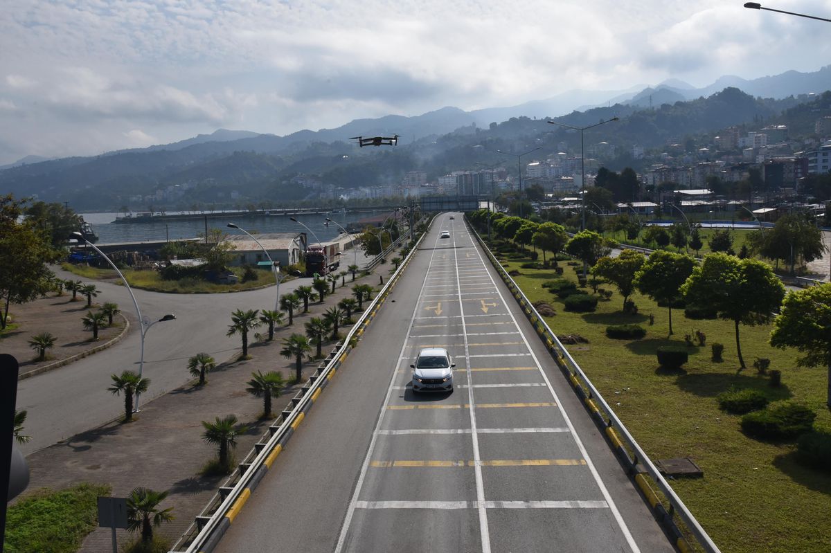 Görele\'de drone destekli trafik denetimi gerçekleştirildi