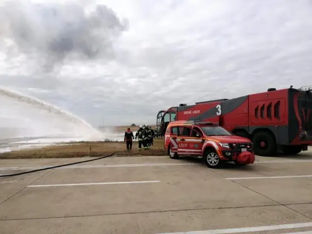 Son dakika! Tekirdağ'da uçak kazası tatbikatı