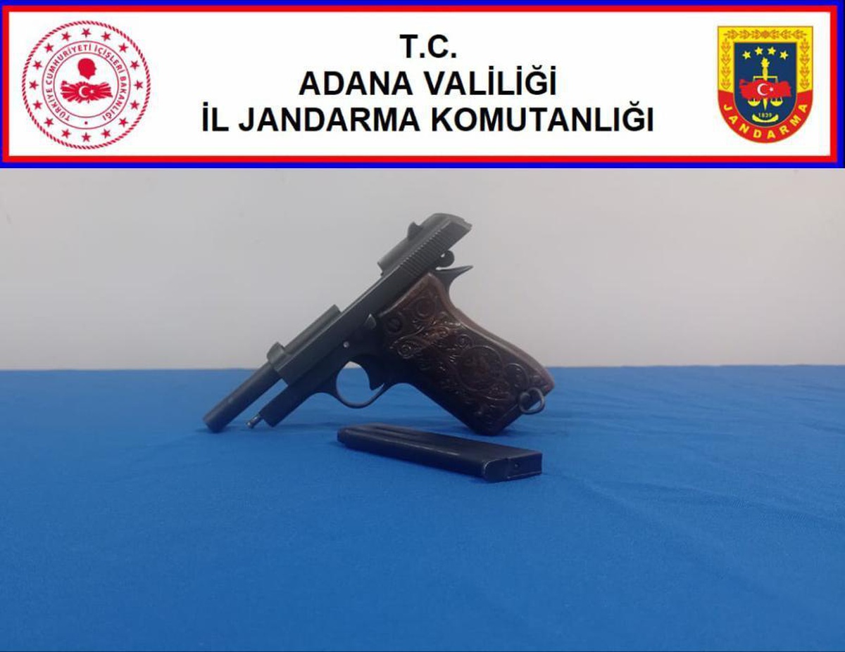 Adana\'da ruhsatsız silah taşıyan kişi yakalandı