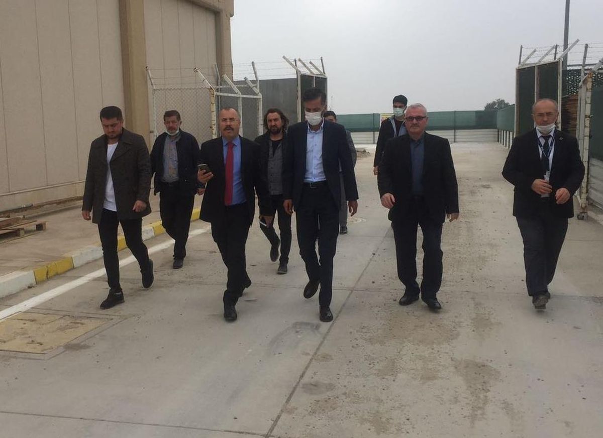 AK Parti İlçe Başkanı Kuzucu havalimanında incelemelerde bulundu