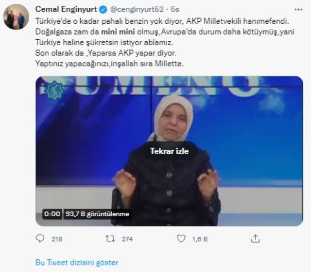AK Partili eski vekil 'Mini mini zam gelmiştir' dedi, sosyal medyada 400 bine yakın tweet atıldı