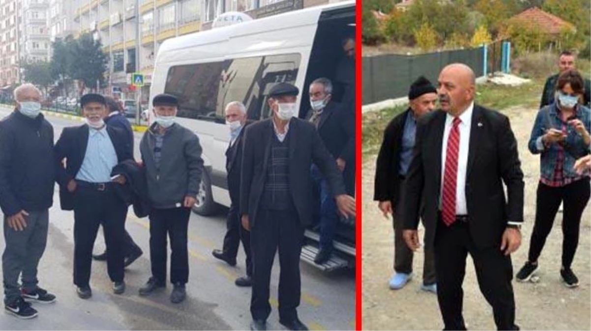 Belediye başkanı, belediye hakkında şikayette bulunan vatandaşların duruşmaya gidebilmesi için minibüs tuttu