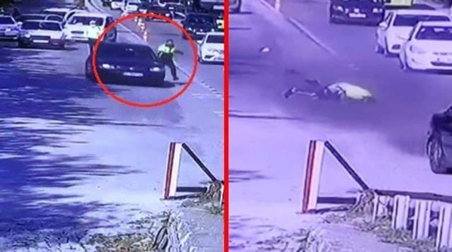 Dur ihtarına uymayıp polisi metrelerce sürükledi! Araç sahibi CHP'li başkan yardımcısı çıktı