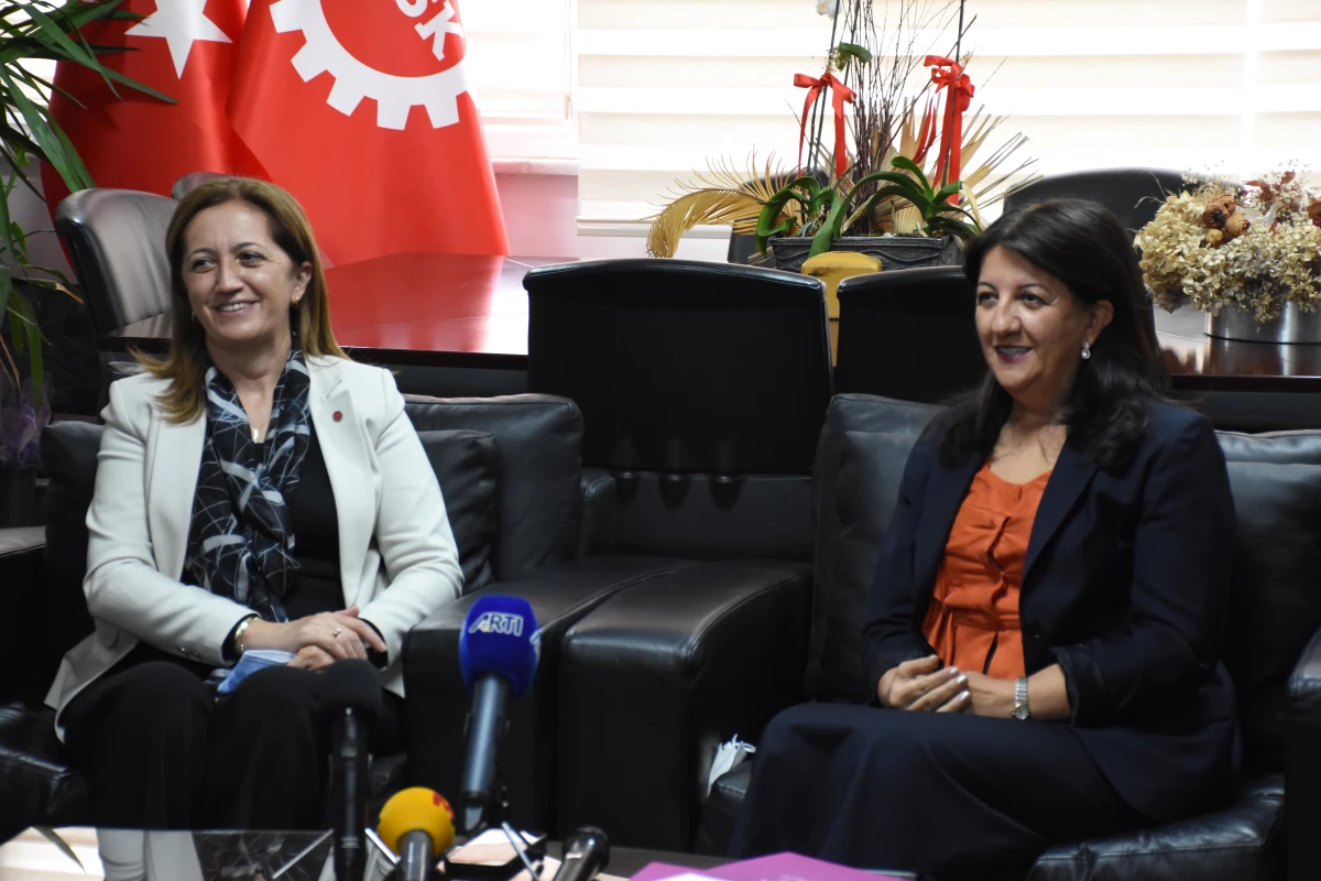 HDP Eş Genel Başkanı Buldan, DİSK ziyaretinde konuştu Açıklaması