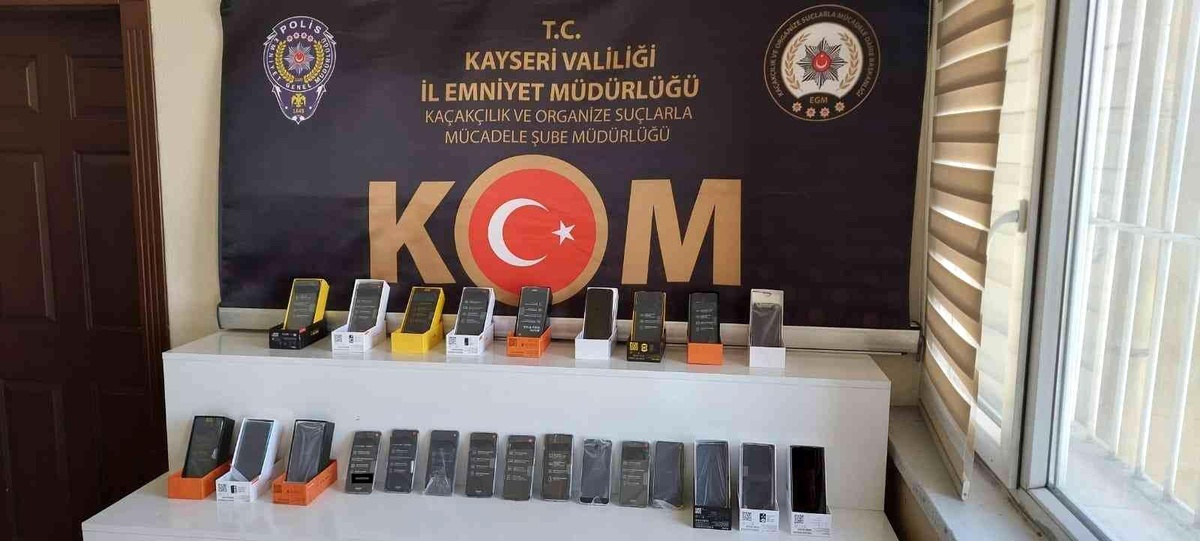 Kayseri\'de telefon kaçakçısı 1 şahıs yakalandı
