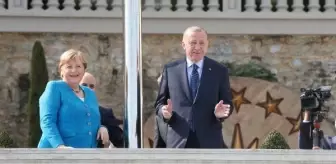 Erdoğan Merkel'e Huber Köşkü'nün balkonundan Boğaz'ı anlattı