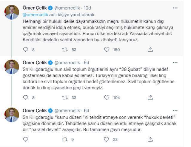 Kılıçdaroğlu'nun bürokratlara çağrısına en sert tepki Bakan Soylu'dan geldi: Beceriksizliğini sarhoş narasıyla kapatmaya çalışıyor Kılıçdaroğlu'nun bürokratlara çağrısına en sert tepki Bakan Soylu'dan geldi: Beceriksizliğini sarhoş narasıyla kapatmaya çalışıyor