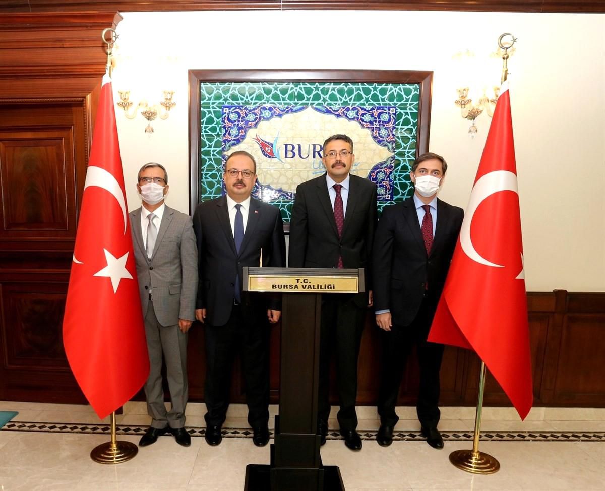 Vali Çelik\'ten Vali Canbolat\'a ziyaret