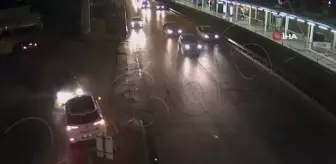 Araç sürücülerinin yaptığı ihlaller kazalara neden oldu... O anlar kameralara böyle yansıdı