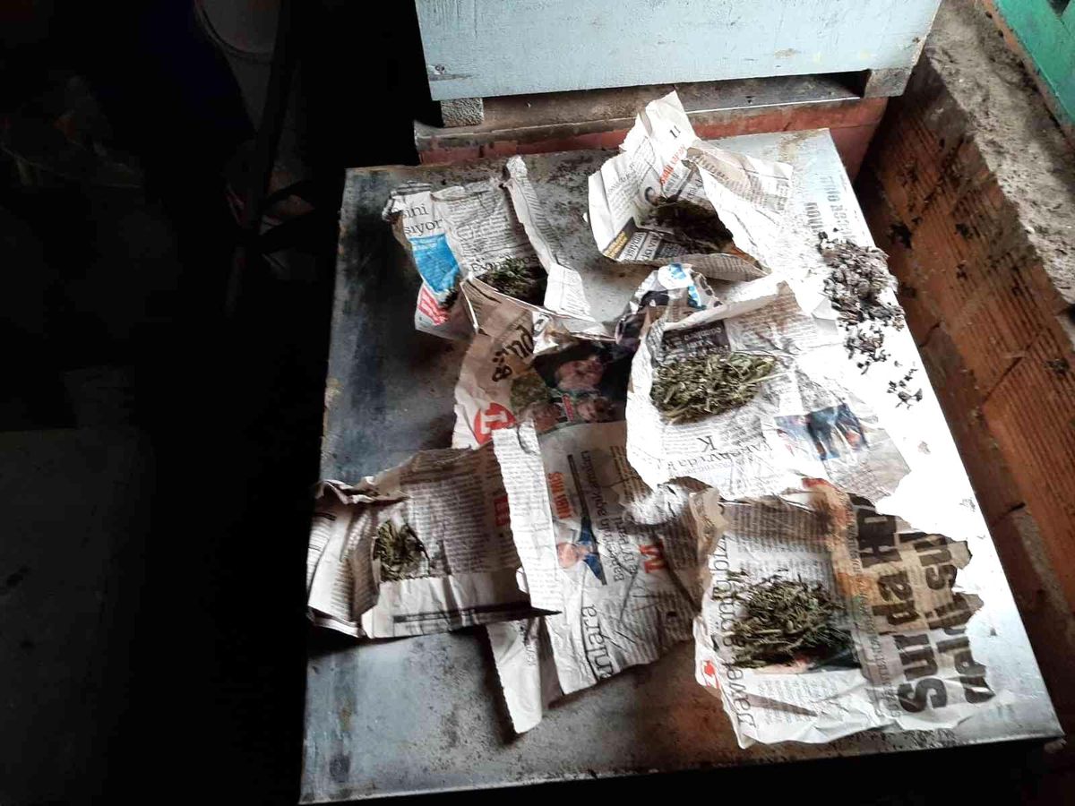 Arı kovanlarına zulalanan uyuşturucu paketleri jandarmanın dikkatinden kaçmadı