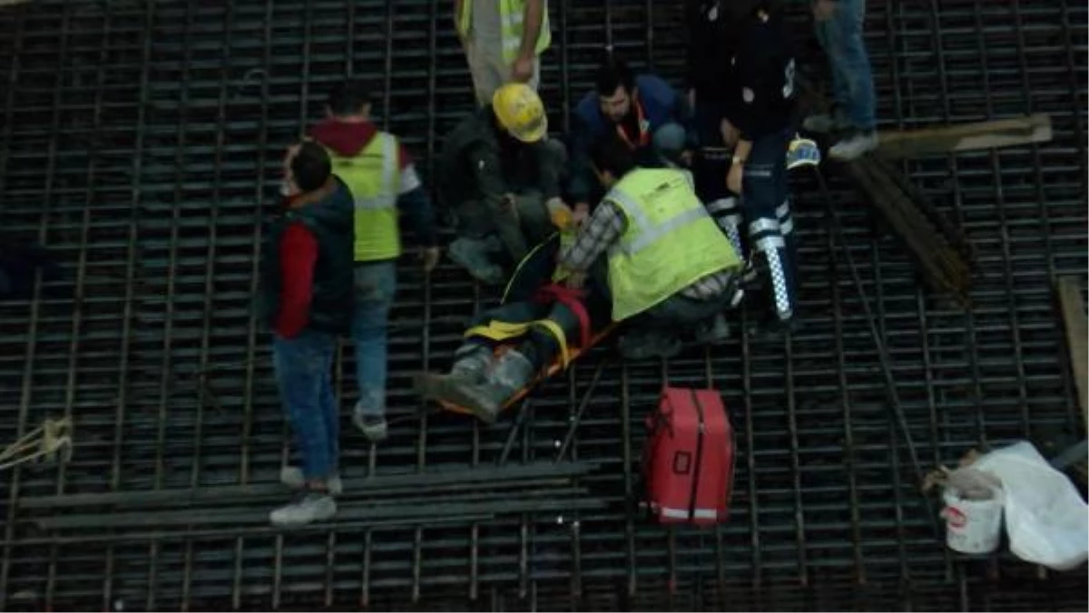 Arnavutköy\'de metro inşaatında işçileri taşıyan sepetin halatı koptu: 3 yaralı