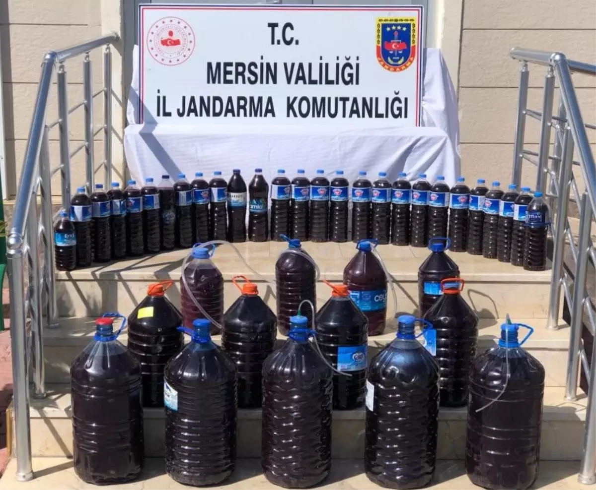 Mersin\'de 200 litre sahte içki ele geçirildi