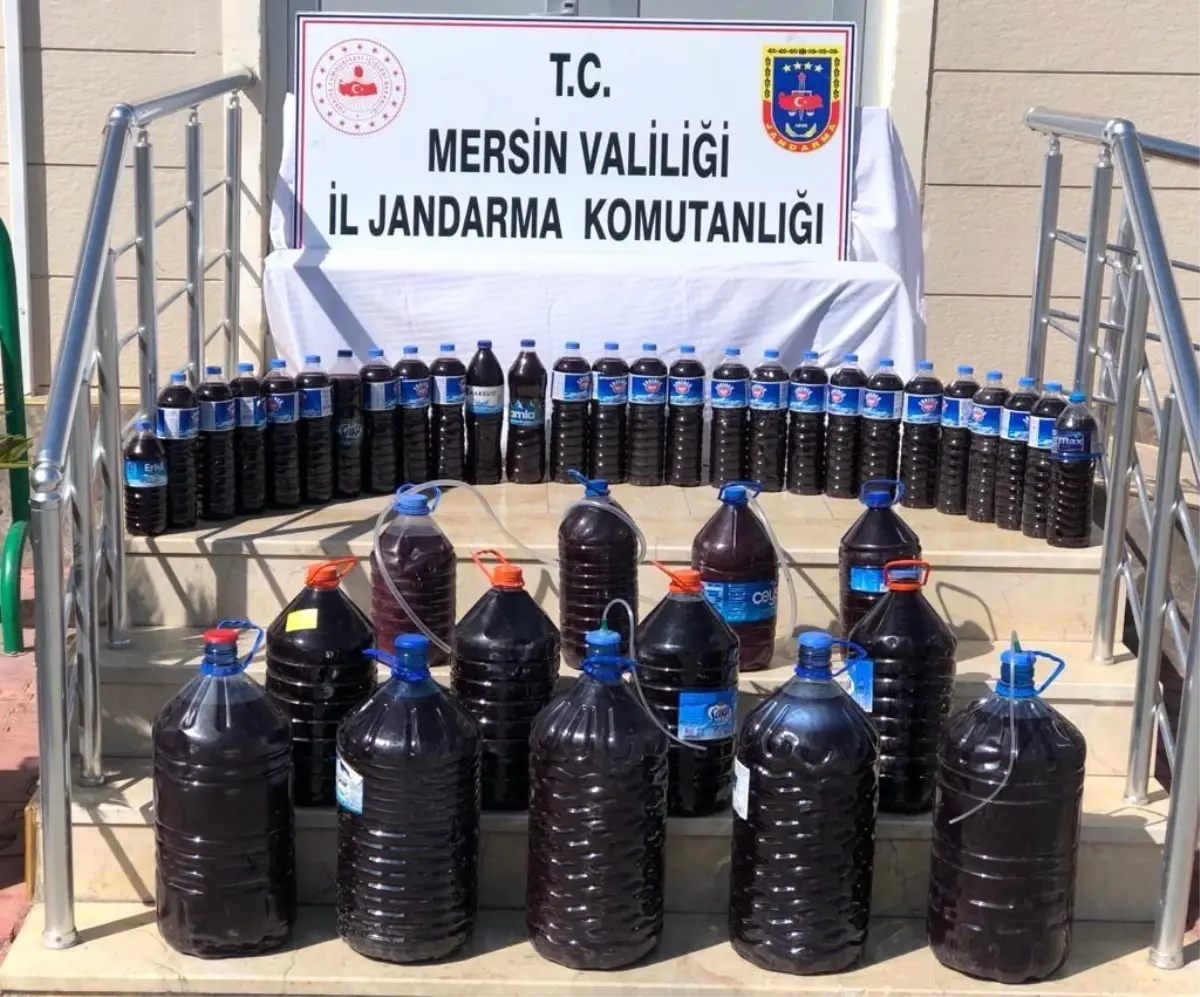 Mersin\'de 200 litre sahte içki ele geçirildi