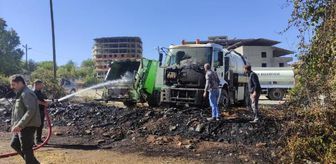 Sason Belediyesi'nin iki hizmet aracı yandı