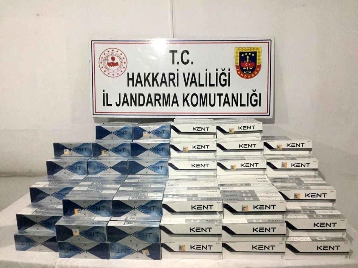 Hakkari\'de gümrük kaçağı 3 bin 960 paket sigara ele geçirildi
