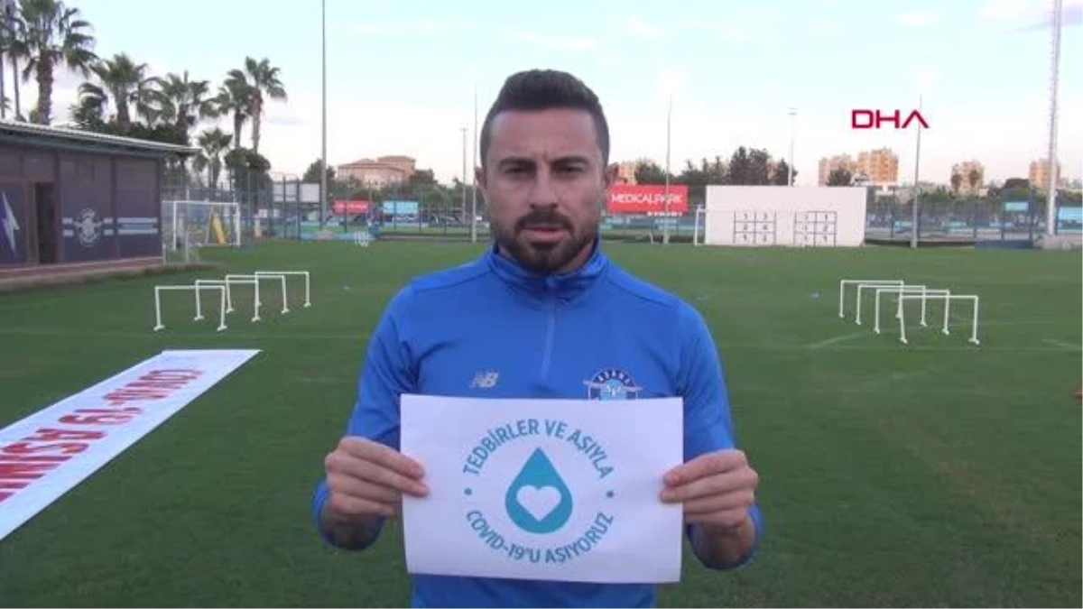 SPOR Adana Demirsporlu futbolculardan \'aşı olun\' çağrısı