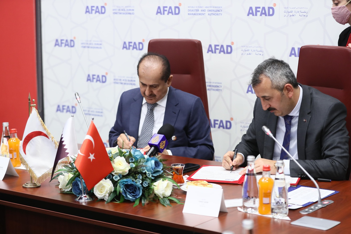 AFAD - Katar Kızılayı İş Birliği Protokolü İmzalandı