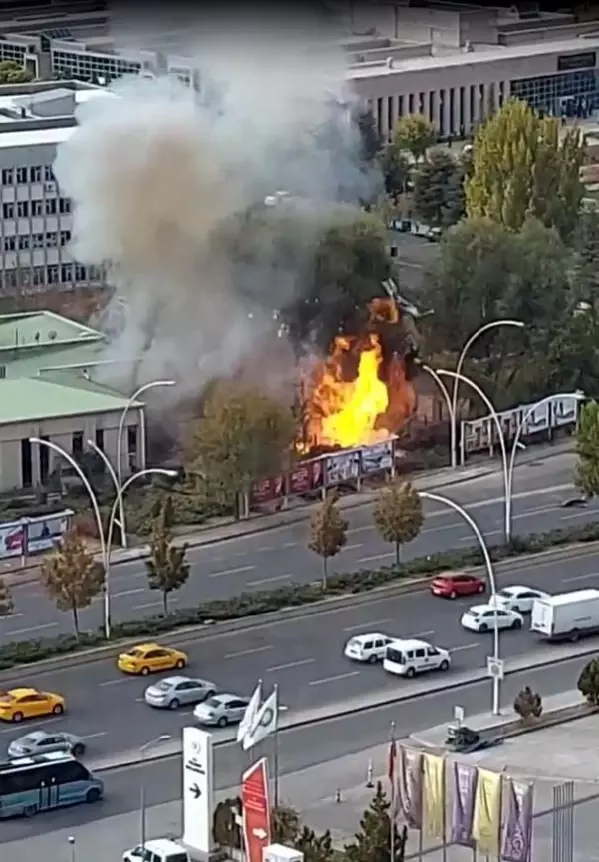 Son dakika haber | Ankara'da MTA yerleşkesindeki doğal gaz vanasında art arda patlama