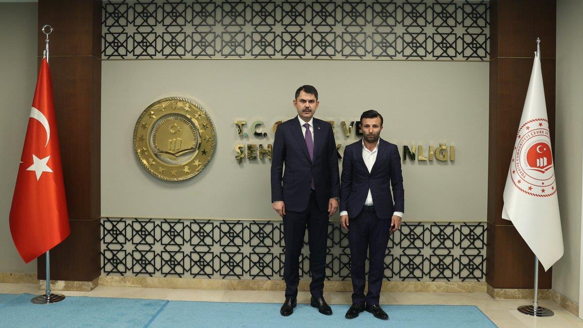 Bakan Kurum, Sokak Atıkları Toplayıcıları Derneği Başkanı Karaman\'ı kabul etti